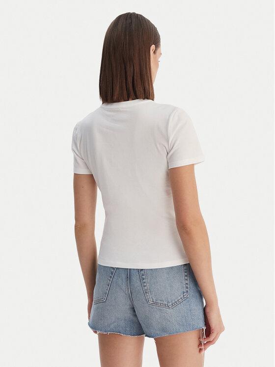 Calvin Klein Jeans Calvin Klein Jeans T-Shirt Seasonal LV047F808G Bílá Slim Fit