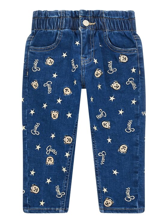 Guess Kids Guess Kids Παντελόνι υφασμάτινο 168543 Μπλε Regular Fit