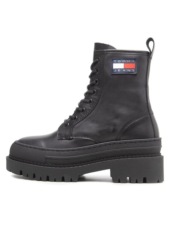 Tommy Jeans Tommy Jeans Ορειβατικά παπούτσια Lace Up Boot EN0EN01899 Μαύρο