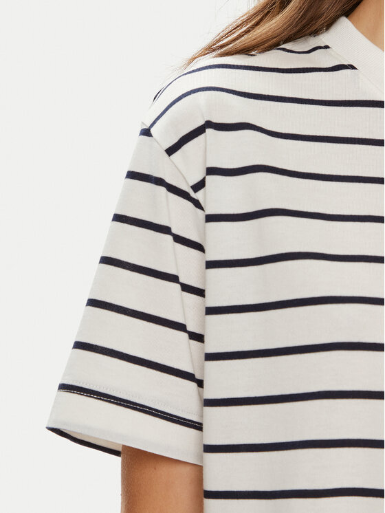 Gina Tricot Gina Tricot Marškinėliai 23352 Balta Relaxed Fit