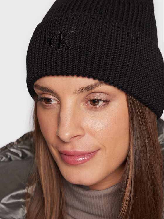 Calvin Klein Jeans Calvin Klein Jeans Шапкa Minimal Monogram K60K610372 Чорний