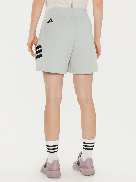 adidas adidas Szorty sportowe Future Icons 3-Stripes JC5446 Szary Loose Fit
