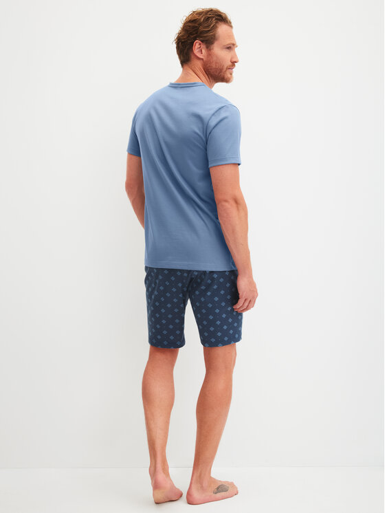 Calida Calida Pyžamo 47187 Tmavomodrá Regular Fit