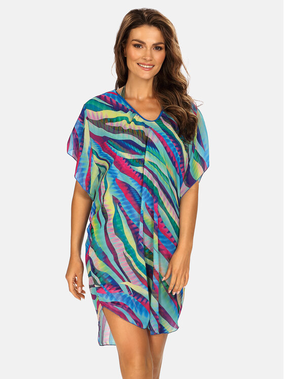Sukienka plażowa Feba, Rozmiar XXL/XXXL, Niebieski, F122-2024