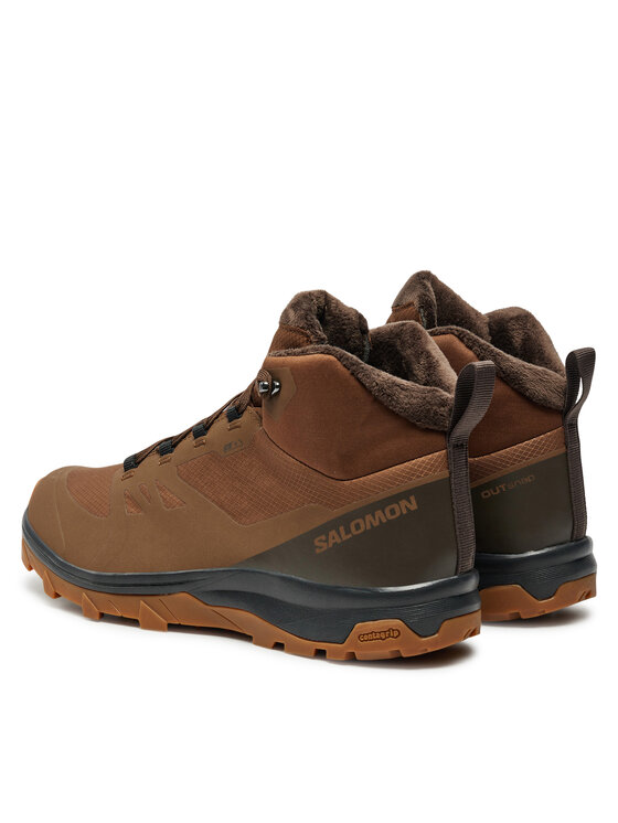 Salomon Salomon Παπούτσια πεζοπορίας Outsnap Climasalomon™ Waterproof L47685000 Καφέ