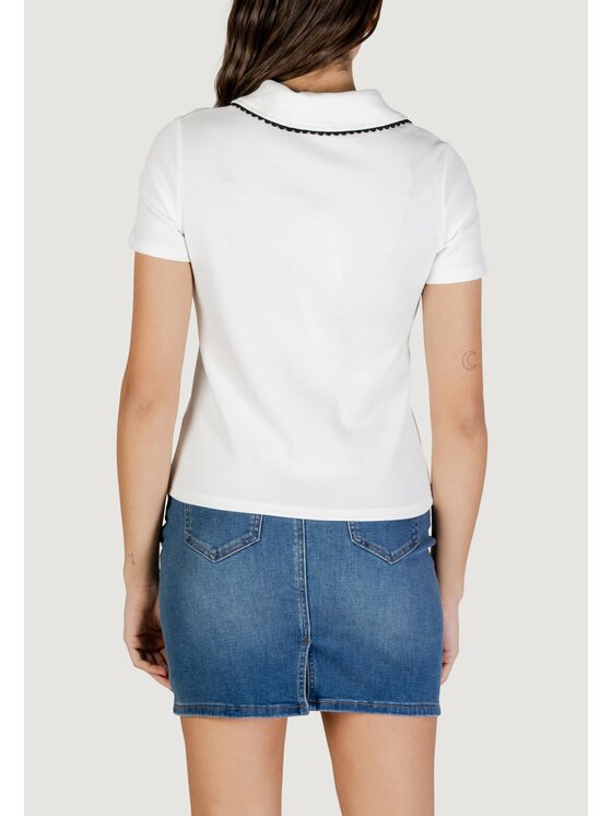 Morgan Morgan Polo särk 261-DLOLI Valge Slim Fit