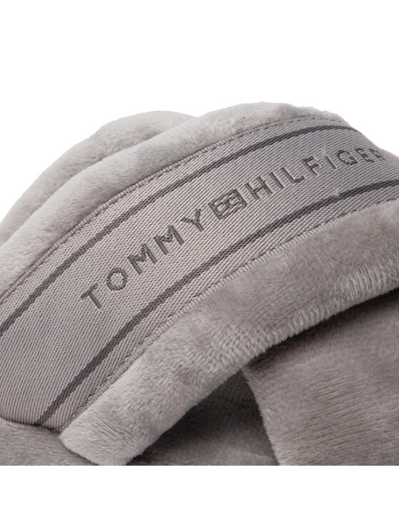 Tommy Hilfiger Tommy Hilfiger Papuče Comfy Home Slippers With Straps FW0FW06587 Siva