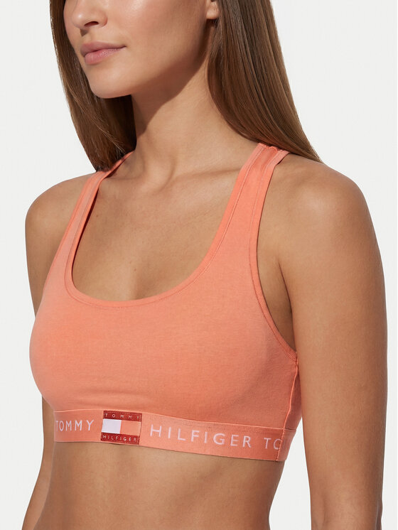 Tommy Hilfiger Tommy Hilfiger Top-BH Heritage Logo Underband Racerback Bralette UW0UW06221 Orange