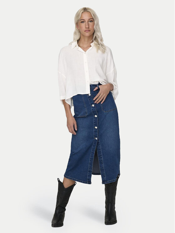 ONLY ONLY Marškiniai Lastrid 15307870 Balta Regular Fit