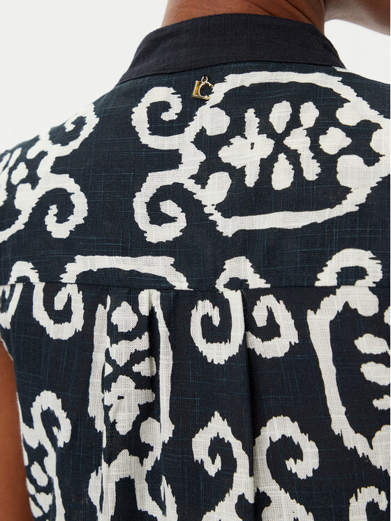 LOLA CASADEMUNT LOLA CASADEMUNT Φόρεμα καλοκαιρινό LS2516012 Μαύρο Relaxed Fit