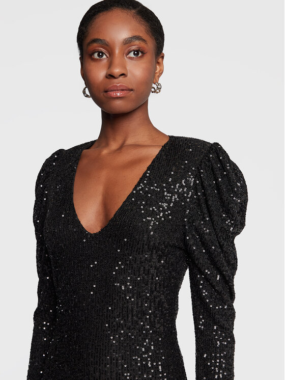 Silvian Heach Silvian Heach Коктейльна сукня CVA22235VE Чорний Slim Fit