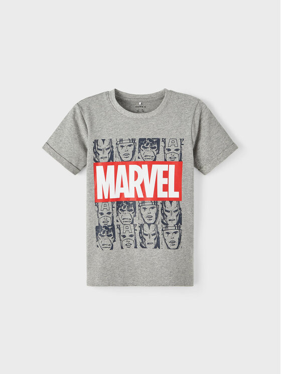 NAME IT T-shirt MARVEL 13215747 Siva Regular Fit