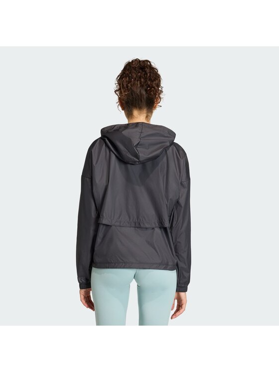 adidas adidas Kurtka do biegania 159000 Czarny Loose Fit