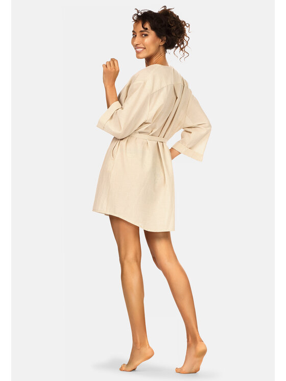 Feba Feba Accappatoio F221 Beige Regular Fit