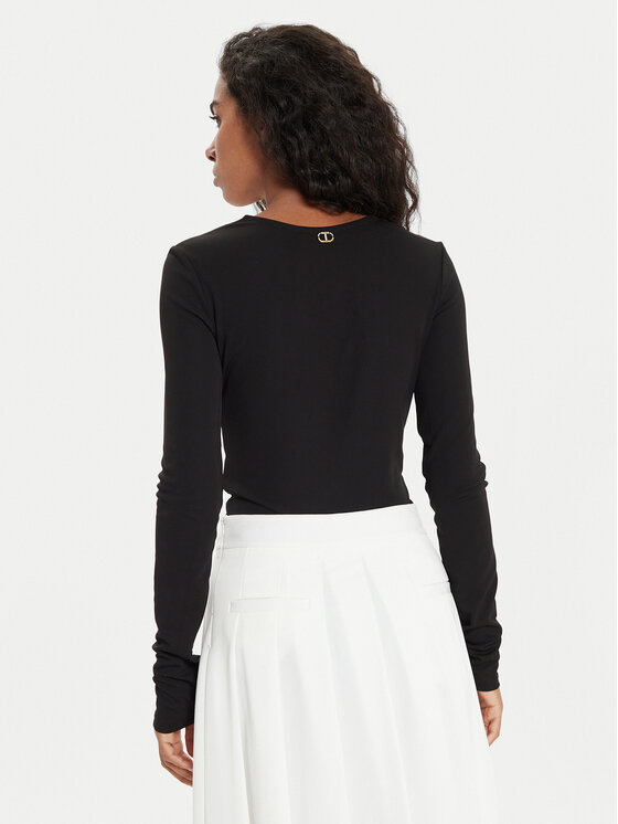 TWINSET TWINSET Боди 241TE2131 Черен Slim Fit