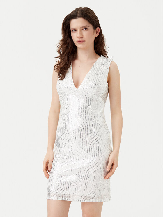 YAS YAS Rochie cocktail Olga 26036725 Argintiu Regular Fit