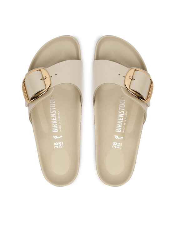 Birkenstock Birkenstock Klapki Madrid Big Buckle Hex 1031823 Écru