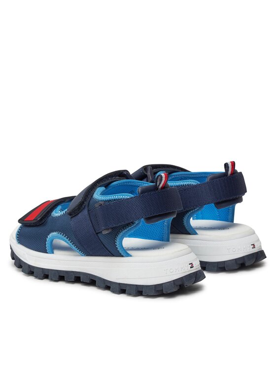 Tommy Hilfiger Tommy Hilfiger Σανδάλια Flag Velcro Sandal T3B2-33434-1591 S Σκούρο μπλε