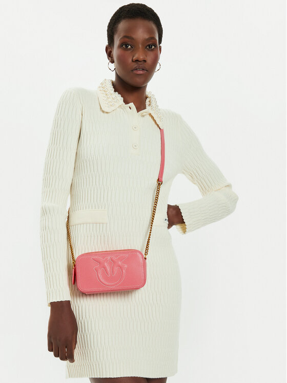 PINKO Pinko Borsetta Pelle Bottalata 103799 Rosa