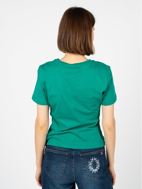 Silvian Heach Silvian Heach T-shirt CVP23123TS Verde Slim Fit