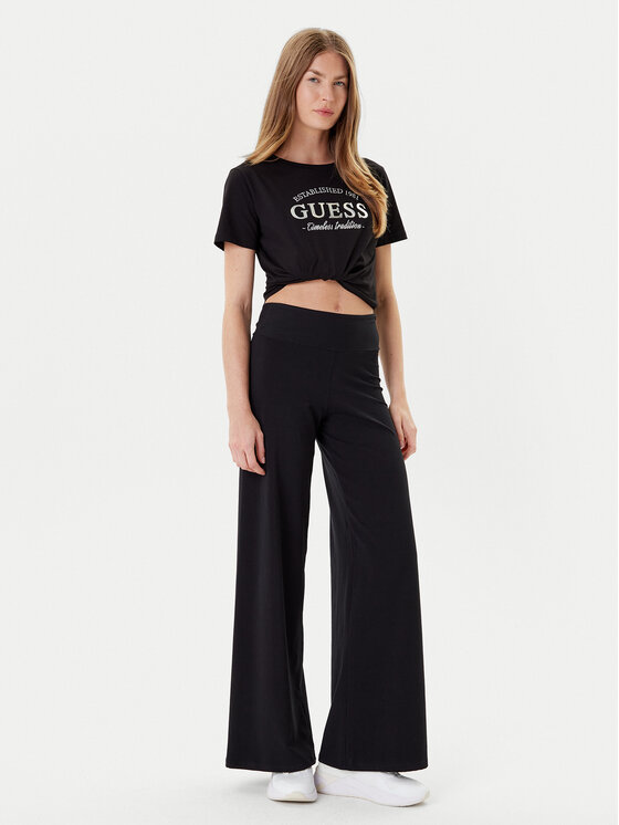 Guess Guess T-Shirt V5YI12 J1314 Czarny Regular Fit