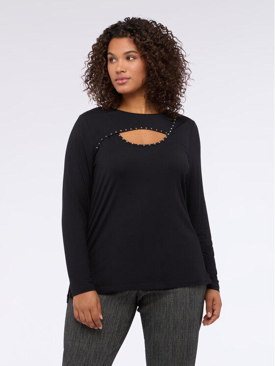 Fiorella Rubino Fiorella Rubino T-shirt G090L008766N033 Nero Regular Fit