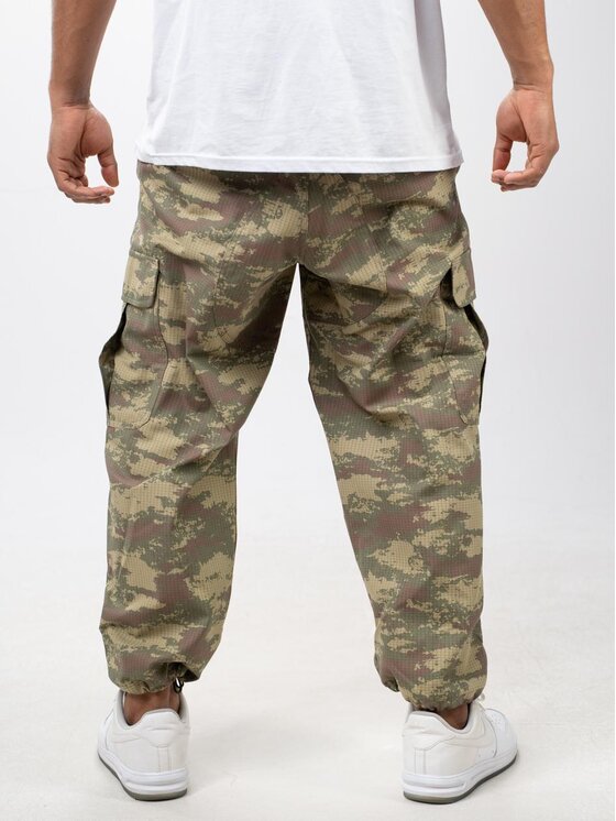 Jigga Wear Jigga Wear Spodnie cargo Taktyczne Militarne Bojówki M LONG Zielony Regular Fit