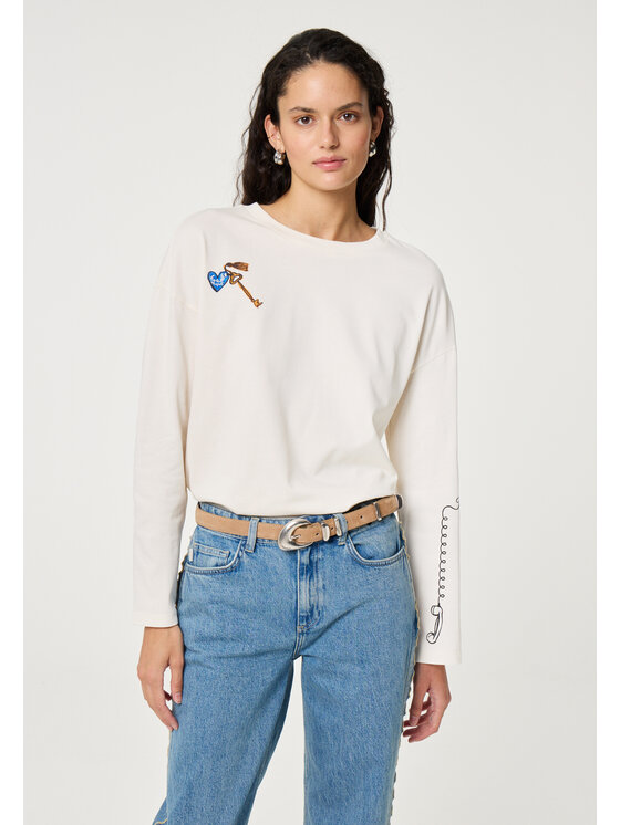 Fabienne Chapot Fabienne Chapot Pasek Precious Pebble Belt Suede Beżowy