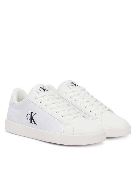Calvin Klein Calvin Klein Sneakersy 3 Cupsole Laceup Pu Mg YW0YW01781 Biela