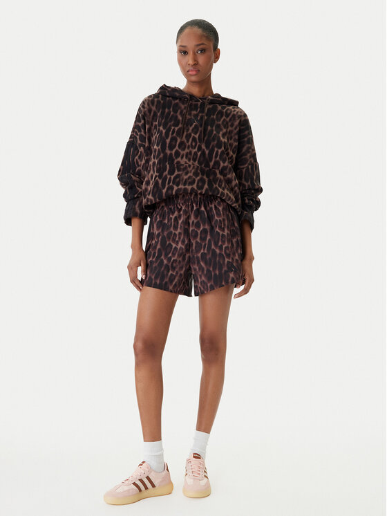 adidas adidas Sporta šorti Workout Essentials Leopard Woven JZ4935 Brūns Regular Fit