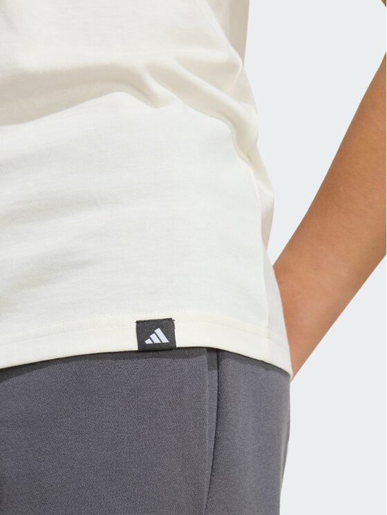 adidas adidas T-Shirt 163170 Kremowy Regular Fit