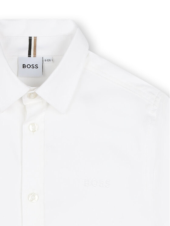 BOSS BOSS Košile J52009 M Bílá Regular Fit