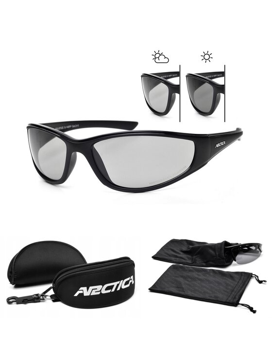 Okulary przeciwsłoneczne Arctica, Czarne, Arctica S-140FP