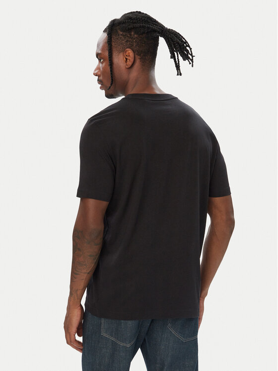 HUGO HUGO Tričko Dirom 50570844 Čierna Regular Fit