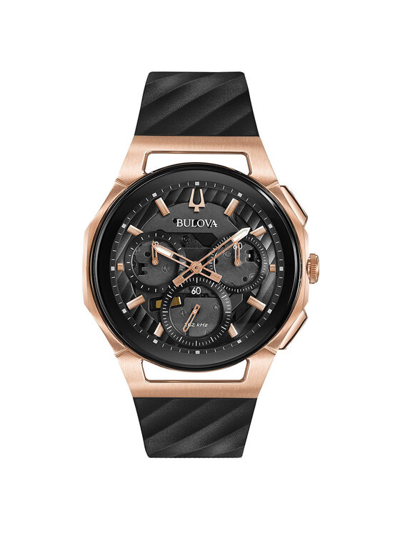 Bulova Bulova Zegarek 98A185 Czarny