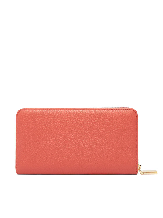 Coccinelle Coccinelle Große Damen Geldbörse MW5 Metallic Soft E2 MW5 11 04 01 Korallenfarben