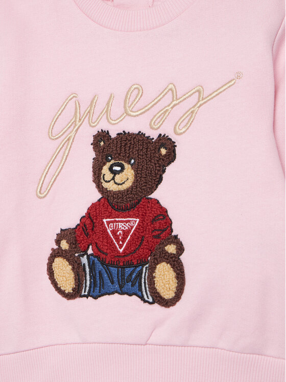 Guess Guess Bluza H5YT00 KAX74 Różowy Regular Fit