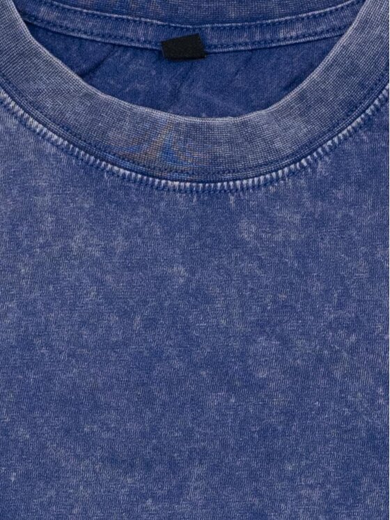 Urban City Urban City T-Shirt Szeroka luźna sprana acid wash 132842 Niebieski Oversize