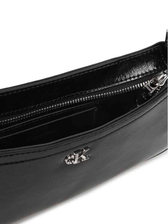 Calvin Klein Calvin Klein Borsetta Ck Metallic Small Shoulder Bag LV04F3304G Nero