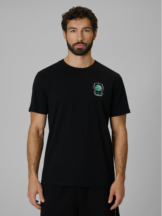 4F 4F T-Shirt ESSENTIALS Czarny Regular Fit
