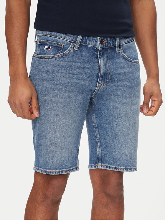 Tommy Jeans Tommy Jeans Džínsové šortky Scanton DM0DM18797 Modrá Slim Fit