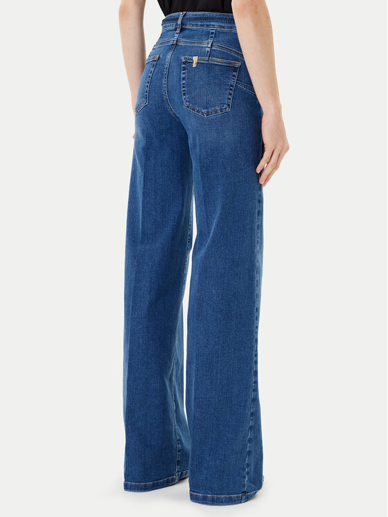 Liu Jo Liu Jo Jeans hlače UF5100 D0264 78899 Mornarsko modra Regular Fit