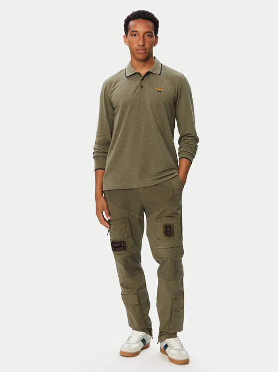 Aeronautica Militare Aeronautica Militare Поло 262PO1653UP00082 Зелений Regular Fit