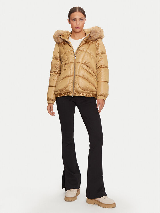 Geox Geox Зимно яке Backsie W4628S T2843 F5233 Бежов Regular Fit