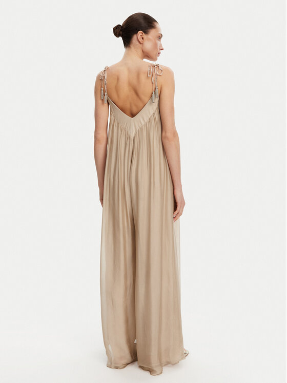 ViCOLO ViCOLO Salopetă TD0588 Bej Relaxed Fit