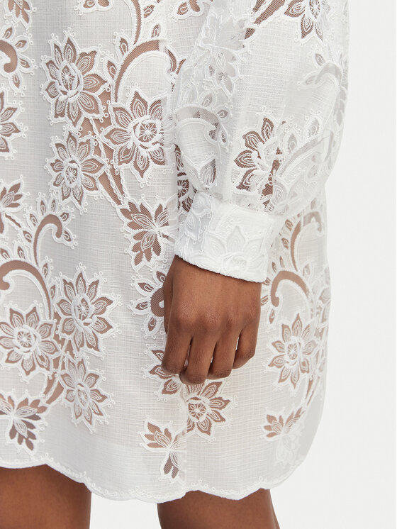 MICHAEL Michael Kors MICHAEL Michael Kors Letné šaty MS683E2KR2 Biela Relaxed Fit