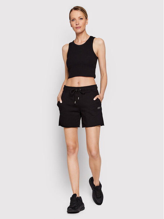 DKNY Sport DKNY Sport Sportske kratke hlače DP2S5012 Crna Regular Fit