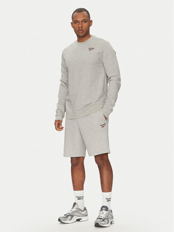 Reebok Reebok Mikina Logo Crew 100221789 Šedá Regular Fit