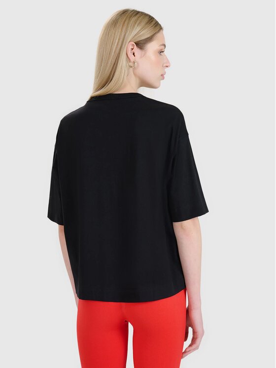 4F 4F T-Shirt 4FRSS25TTSHF2873-20S Czarny Oversize