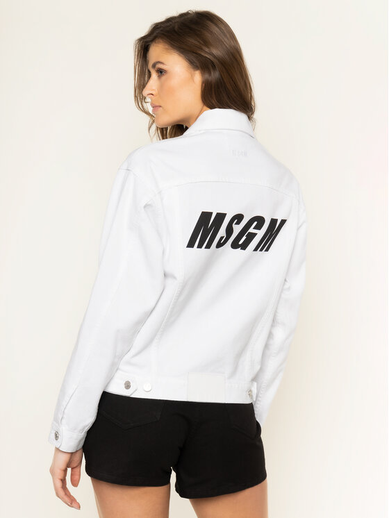 MSGM MSGM Farmer kabát 2841MDH51T 207276 01 Fehér Regular Fit